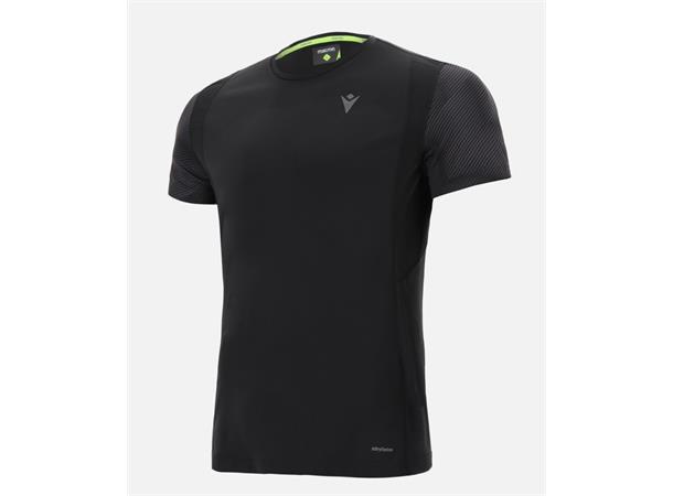 Run Zephiro Sean BLK M Sømløs løpe t-skjorte til herre 