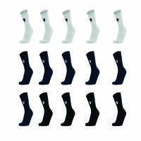 Macron Fixed Sokker 5 pk BLK L Sportssokker i bomullsmiks - Unisex