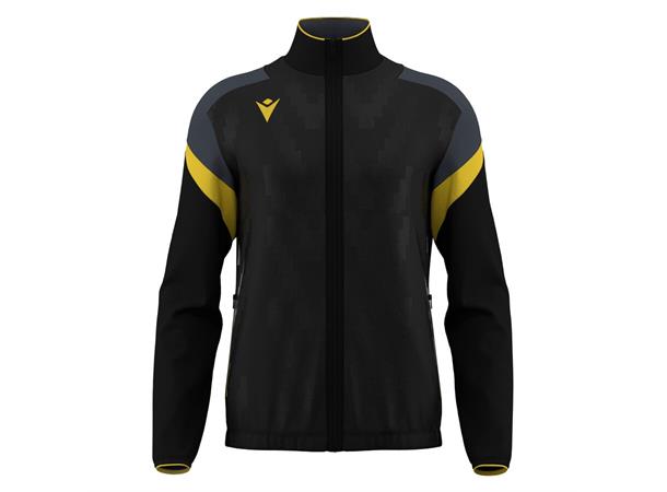 ODIN full zip top BLK/YEL 3XS Jakke med kontrastdetaljer 